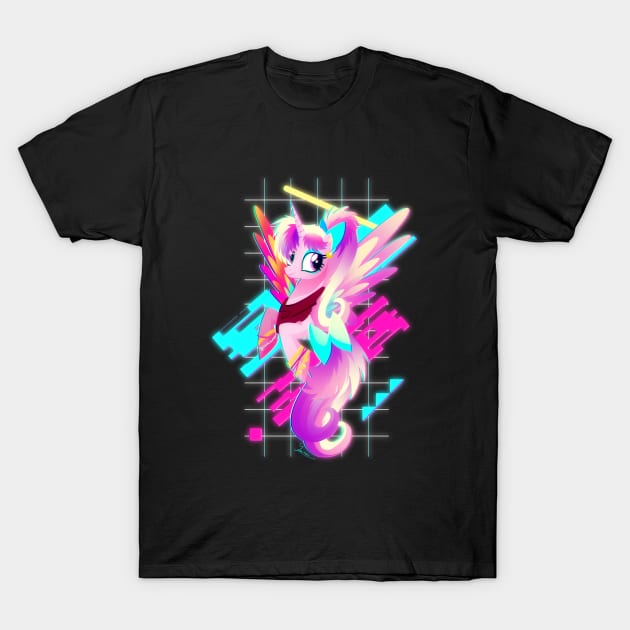 Synthwave Princess Cadance T-Shirt by Ilona's Store